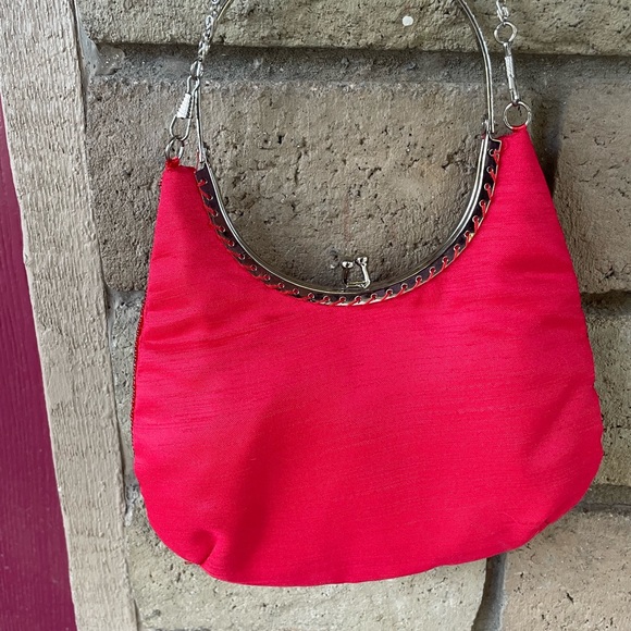 LaViola 90’s  Y2K beaded bedazzled jeweled crossbody handbag purse - Picture 10 of 10